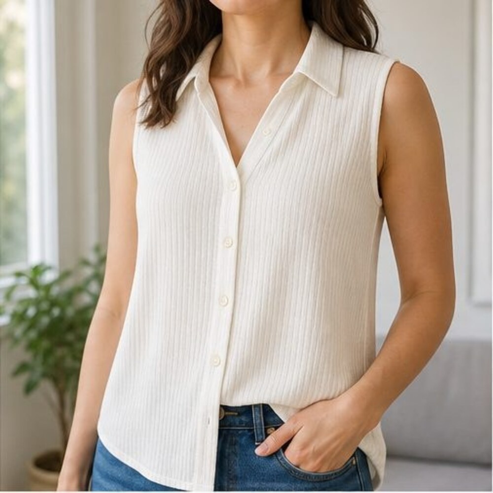 Ivory Smocked Top - Picture 2 of 6